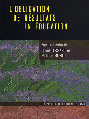 cover image of L'obligation de résultats en éducation